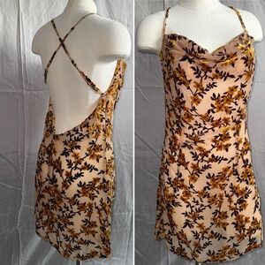 Tiger Mist Floral Mini Dress - Yellow and Black